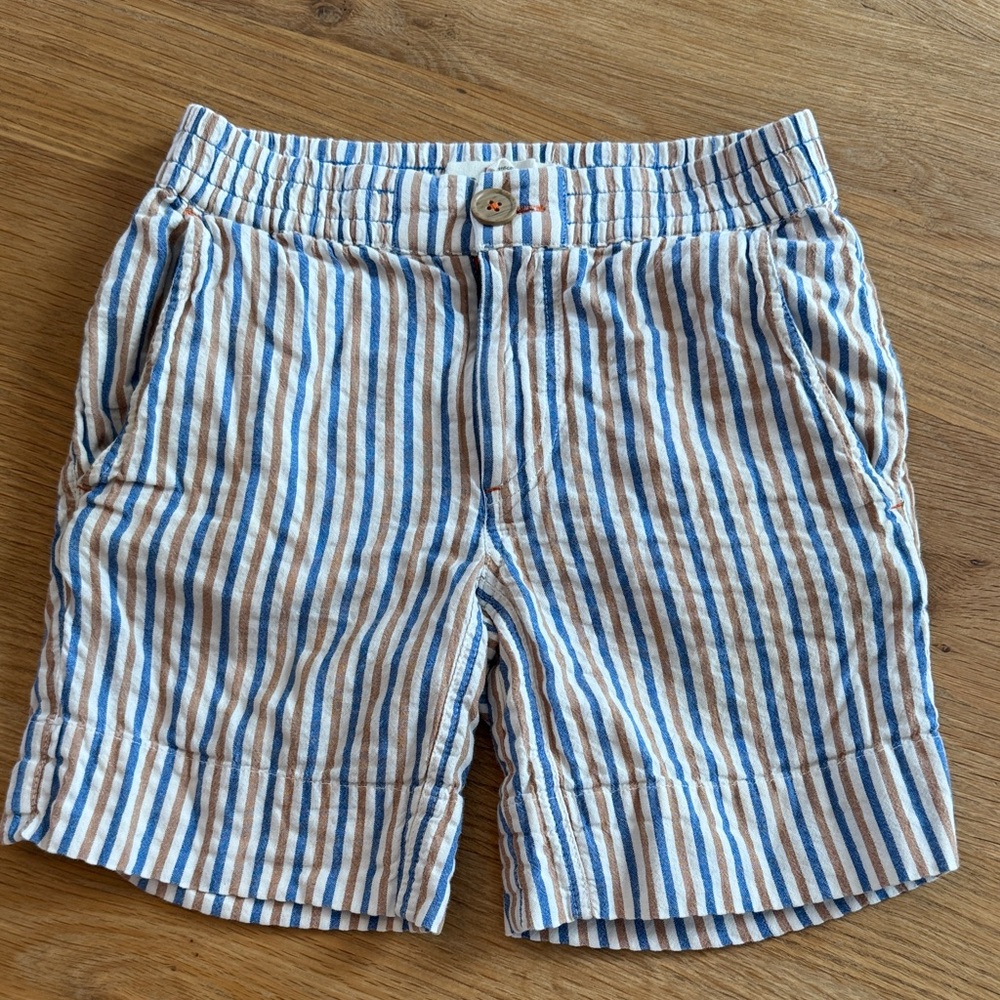 Mini Boden Striped Boys Shorts